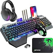 Wireless Gaming Keyboard Mouse Headset Kit product image